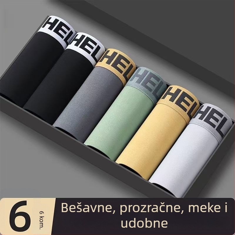 Muške prozračne bokserice velike veličine, opuštenog kroja, za gimnazijalce
