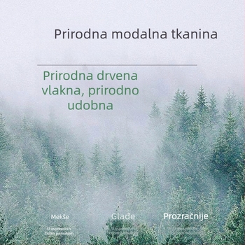 Muški modalni bazni top s dugim rukavima, tanak, jednobojan