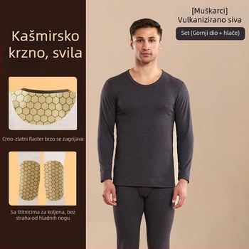 Unisex termalni set Lyocell kašmir za jesen-zimu, gornji i donji dio