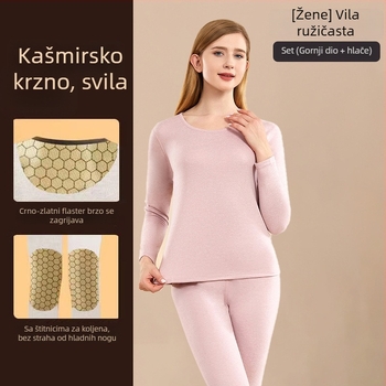 Unisex termalni set Lyocell kašmir za jesen-zimu, gornji i donji dio