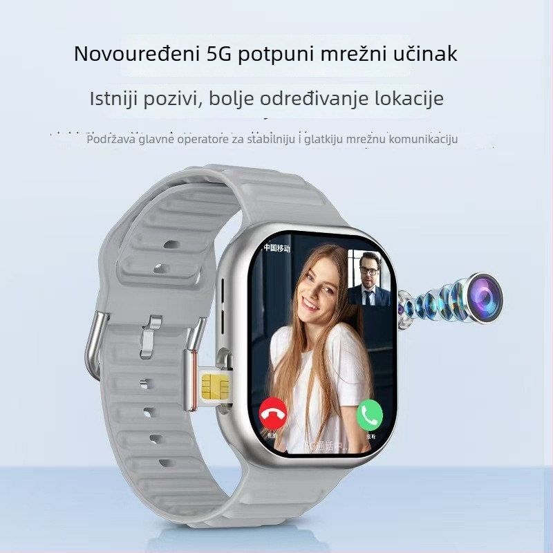 5G pametni sat sa SIM karticom, AMOLED zaslon, 800 mAh baterija, NFC i praćenje otkucaja srca