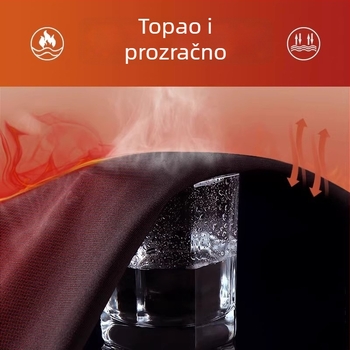 Muški termalni komplet donjeg i gornjeg rublja, fleece podstava, brzo sušenje, elastični poliester, srednja debljina