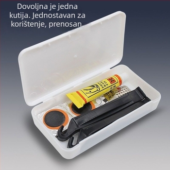 Set alata za popravak guma bicikla s trakom za popravak i ljepivim filmom — Materijal: Drugi; Kategorija proizvoda: Druga; Uvoz: Ne; Značka: Unique