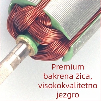 Motor za ručnu bušilicu – punjiva litij-ionska baterija, podešavanje brzine, pištolni oblik, trodijelne čeljusti sklop, pogodan za ručne bušilice i lančanu pilu