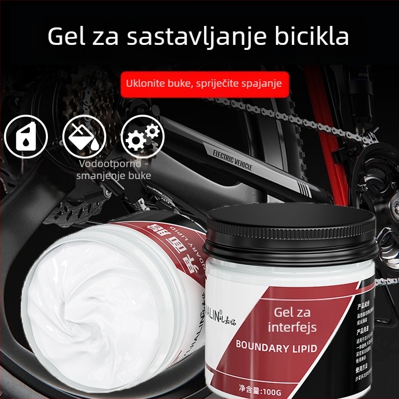 Potpuno sintetičko mazivo za interfejsnu montažu bicikla — vodootporno, u bočici, pogodno za cestovne i planinske bicikle pedale, Yijialin