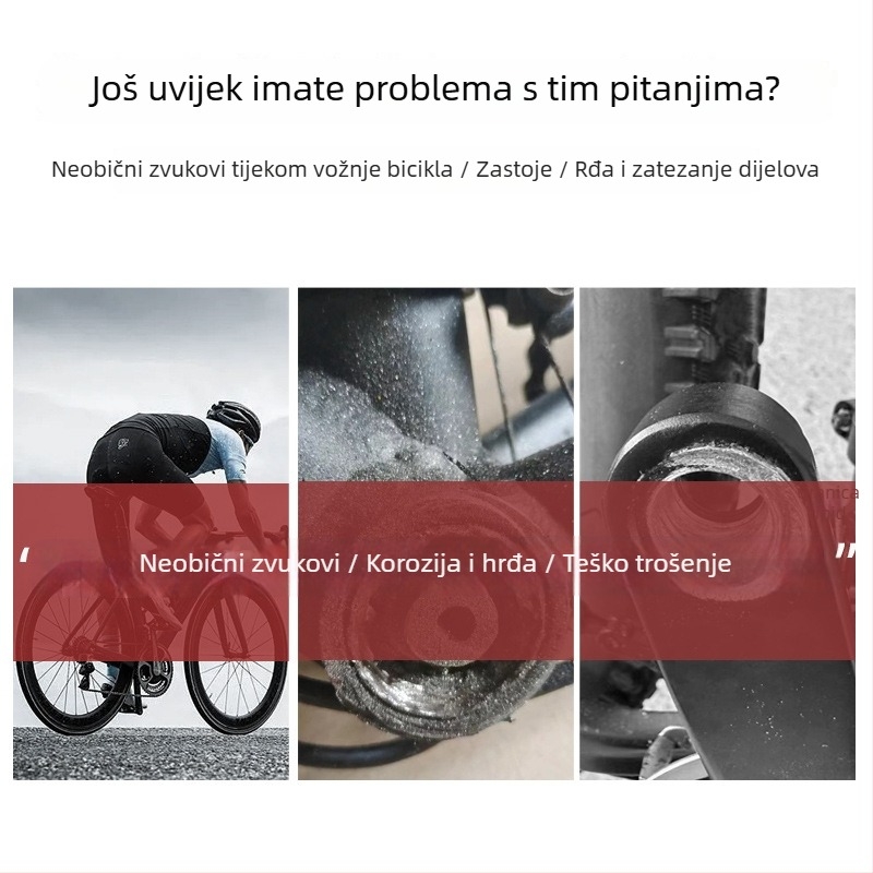 Potpuno sintetičko mazivo za interfejsnu montažu bicikla — vodootporno, u bočici, pogodno za cestovne i planinske bicikle pedale, Yijialin