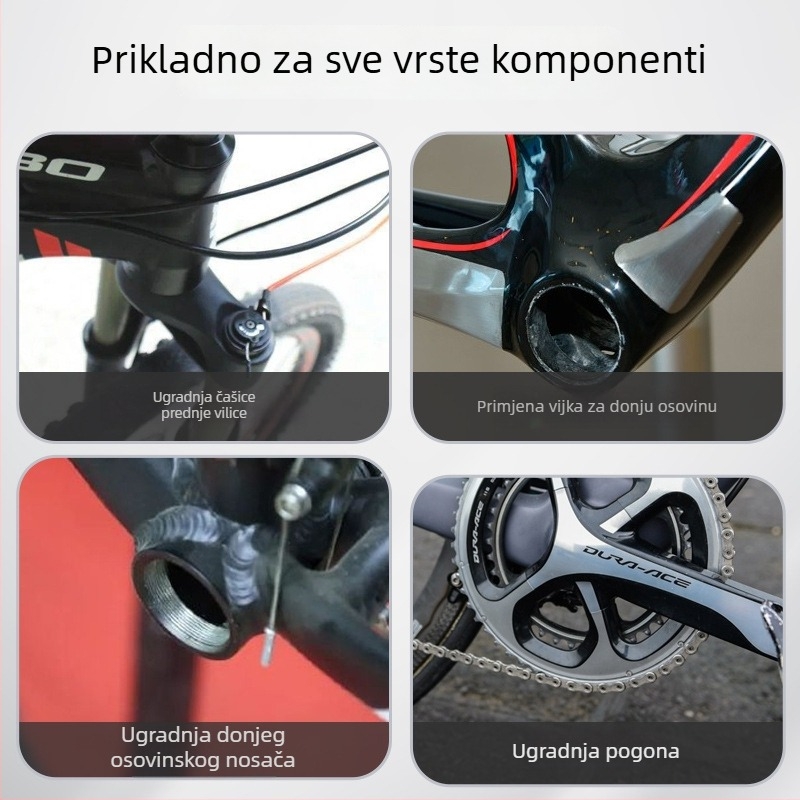 Potpuno sintetičko mazivo za interfejsnu montažu bicikla — vodootporno, u bočici, pogodno za cestovne i planinske bicikle pedale, Yijialin