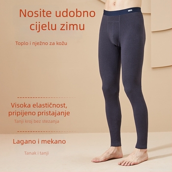 Langsha muške tanke termo hlače za jesen i zimu, antibakterijske, osnovni sloj, samozagrijavanje