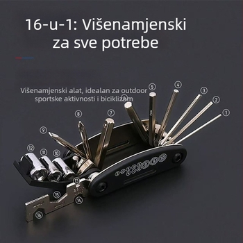 Set alata za popravak bicikla, prijenosni, 6-u-1 šesterokutni ključ, željezo, marka Y x