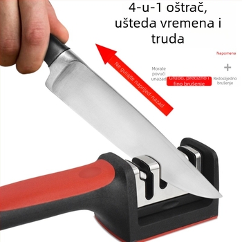 Kućni oštrač noževa, tvrdi legura, 1-djelni set alata, za kuhinjske noževe