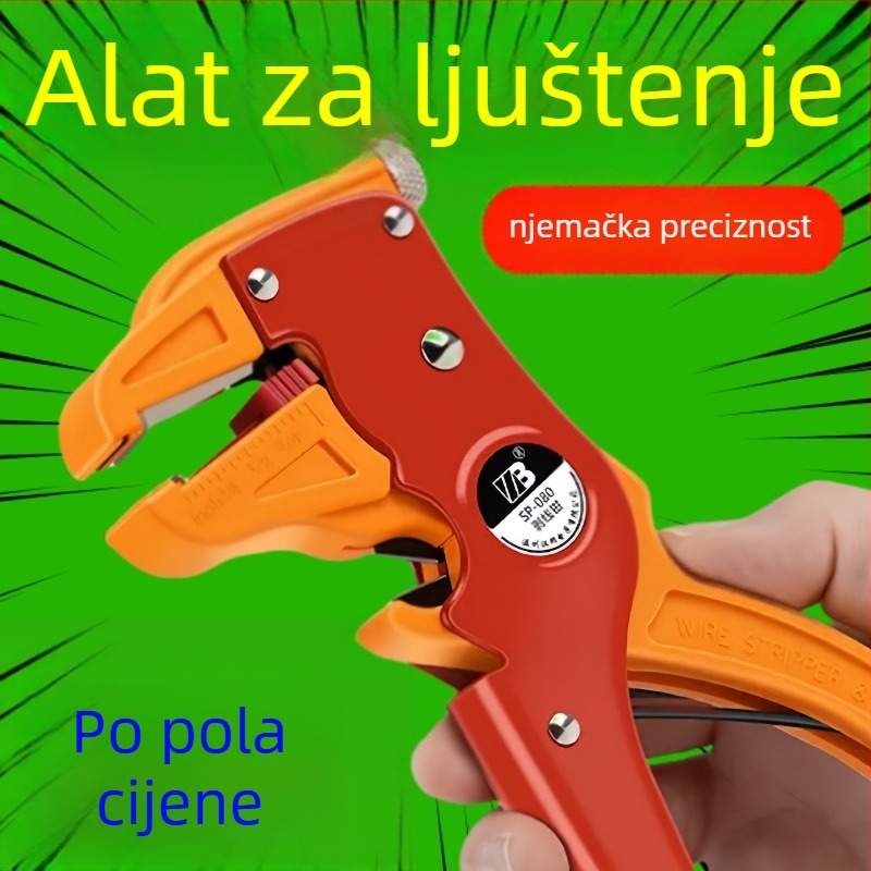 Klešta za skidanje izolacije vodiča s kljunom kačice — Višenamjenski alat, Zakvačivanje, Oblik 1, Težina 1, Specifikacija 1