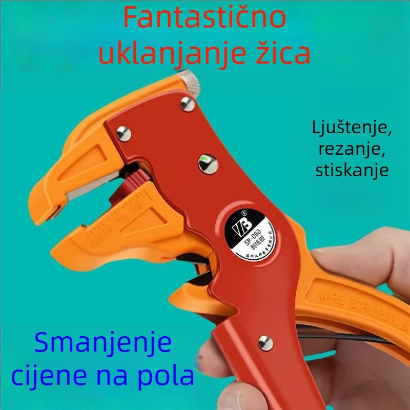 Klešta za skidanje izolacije vodiča s kljunom kačice — Višenamjenski alat, Zakvačivanje, Oblik 1, Težina 1, Specifikacija 1