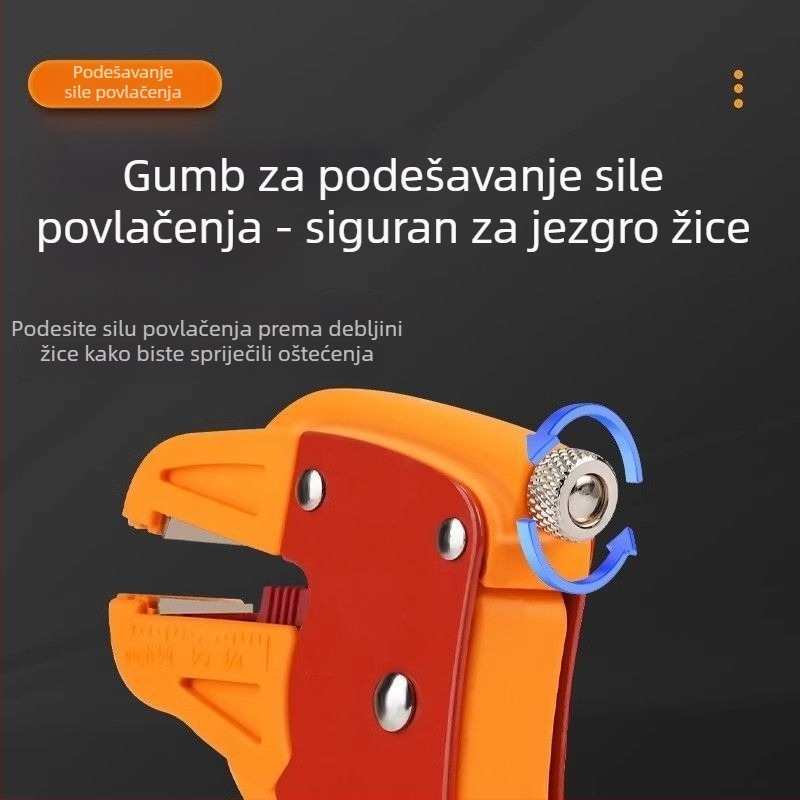 Klešta za skidanje izolacije vodiča s kljunom kačice — Višenamjenski alat, Zakvačivanje, Oblik 1, Težina 1, Specifikacija 1