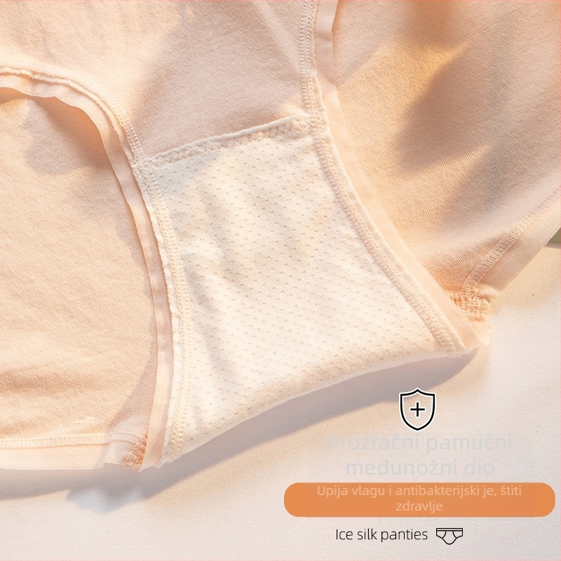 Ženske gaćice plus size s visokim strukom, bezšivne, antibakterijski međunožje, prozračna viskozna smjesa s pamukom u podstavku