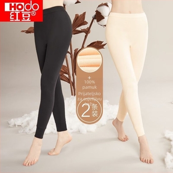 Ženske termo hlače od 100% pamuka, jednovrstne, srednje debljine 181–200 g/m², paket od 2 komada
