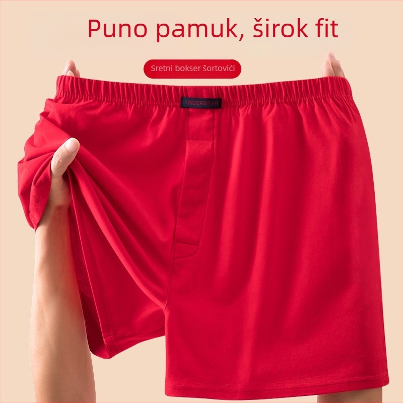 Muške pamučne bokserice, visoki struk, pleteni materijal, podstava u preponama 100% pamuk, pogodne za sve sezone