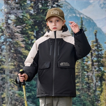 Yalu dječji 3-u-1 kaput s perjem, unisex, vanjski materijal: najlon, punilo: bijelo pačje perje, 81–85% sadržaja perja, za djecu 3–8 godina, proljeće 2024