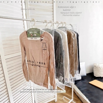 Ženski termalni komplet od vlakna regenerirane celuloze, gornji dio s kvadratnim izrezom, bazni sloj koji se može nositi i kao vanjski sloj, dugi rukavi, jednovrstna konstrukcija, srednja gustoća 161–180 g/m²