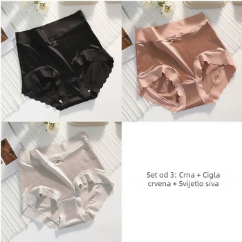 Ženske gaćice od pamuka s pamukom u preponskom dijelu, srednji pojas, zatezanje trbuha