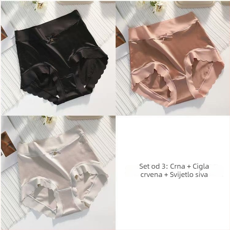 Ženske gaćice od pamuka s pamukom u preponskom dijelu, srednji pojas, zatezanje trbuha