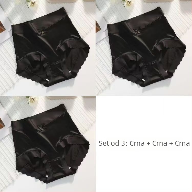 Ženske gaćice od pamuka s pamukom u preponskom dijelu, srednji pojas, zatezanje trbuha