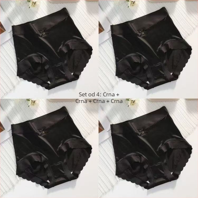 Ženske gaćice od pamuka s pamukom u preponskom dijelu, srednji pojas, zatezanje trbuha