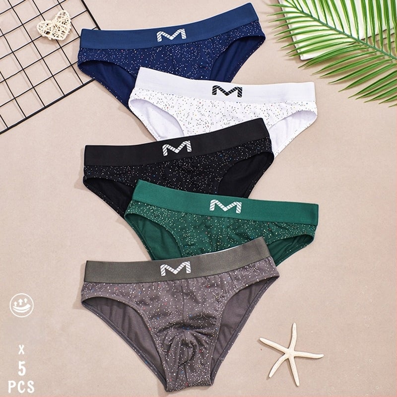 Muške gaćice od pamuka sa uzorkom zvijezda, srednje visoke talije, 95–100% pamuka