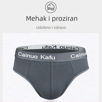 Muške gaćice s srednjim strukom, prozračna milk silk pleteni materijal s poliesterom, podižu gluteus, sportski stil