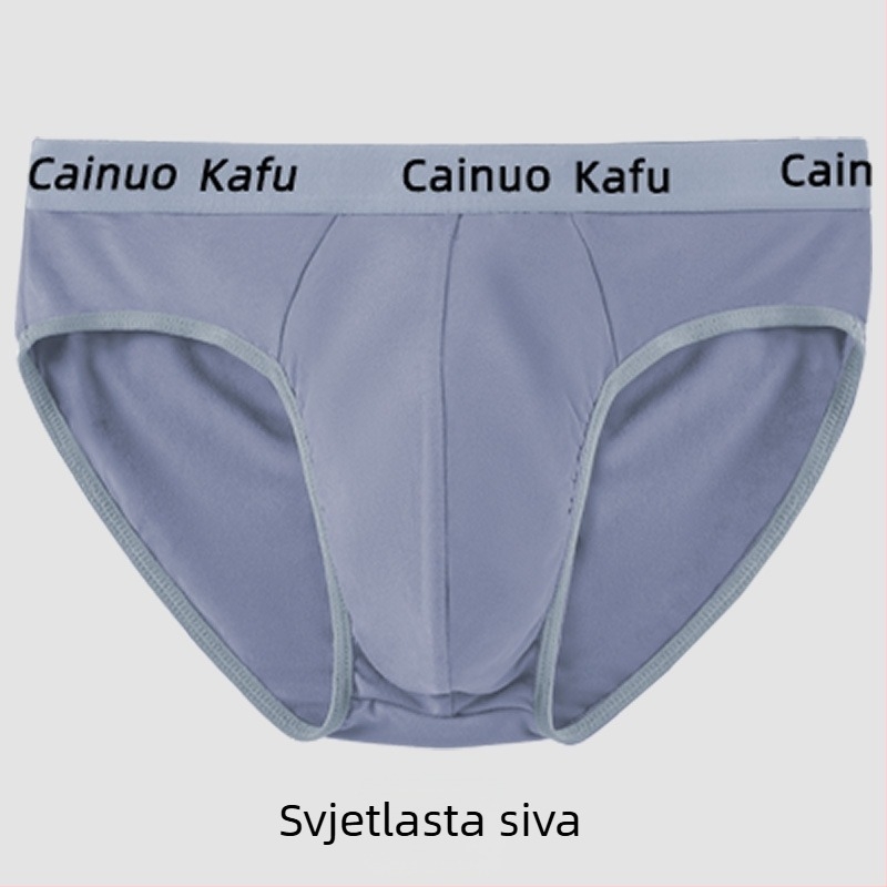 Muške gaćice s srednjim strukom, prozračna milk silk pleteni materijal s poliesterom, podižu gluteus, sportski stil