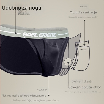 Muške briefs od pletenog viskoznog materijala 90–95%, niski struk, jednobojne, podstava za prepona od najlona 80–90%