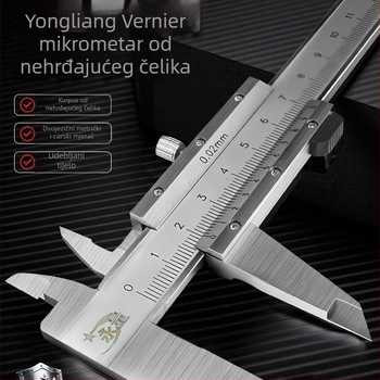 Vernier šubler od nehrđajućeg čelika, visoka preciznost, industrijska klasa