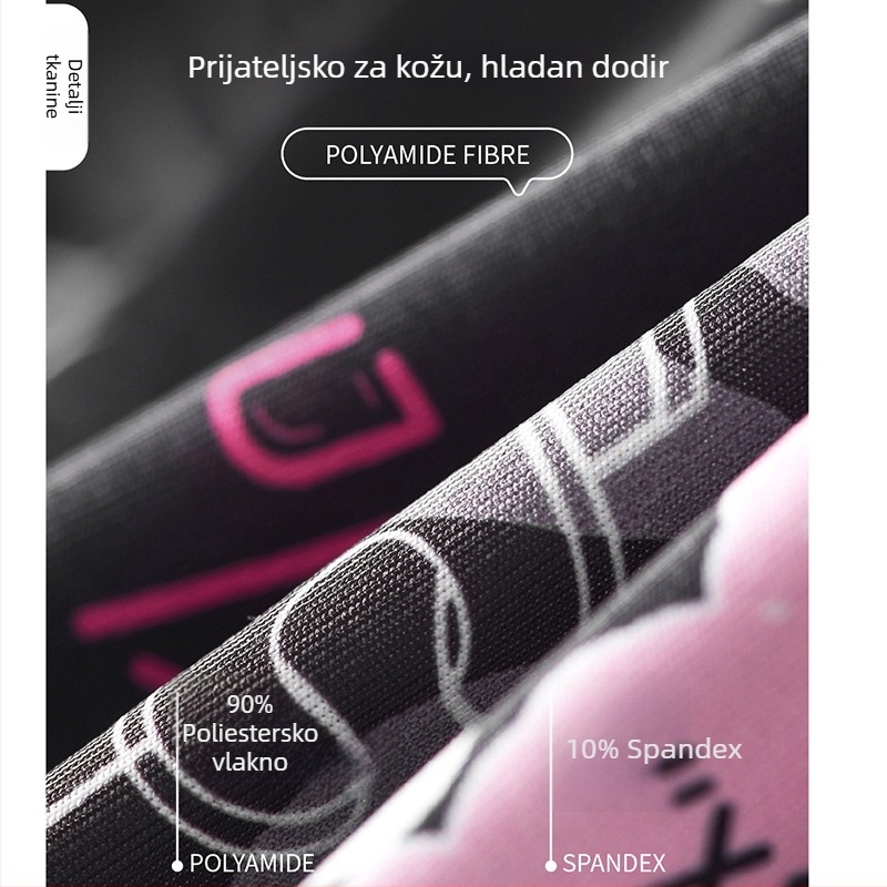 Muške bezšivne bokserice od ledenog svile, opušten kroj, plus veličina, prozračno kućno nošenje