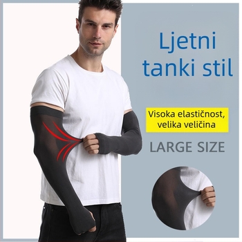 Nadlaktni rukav od ice silk knit, UV zaštita, za ljetnu vožnju biciklom i vožnju automobilom