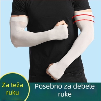 Nadlaktni rukav od ice silk knit, UV zaštita, za ljetnu vožnju biciklom i vožnju automobilom