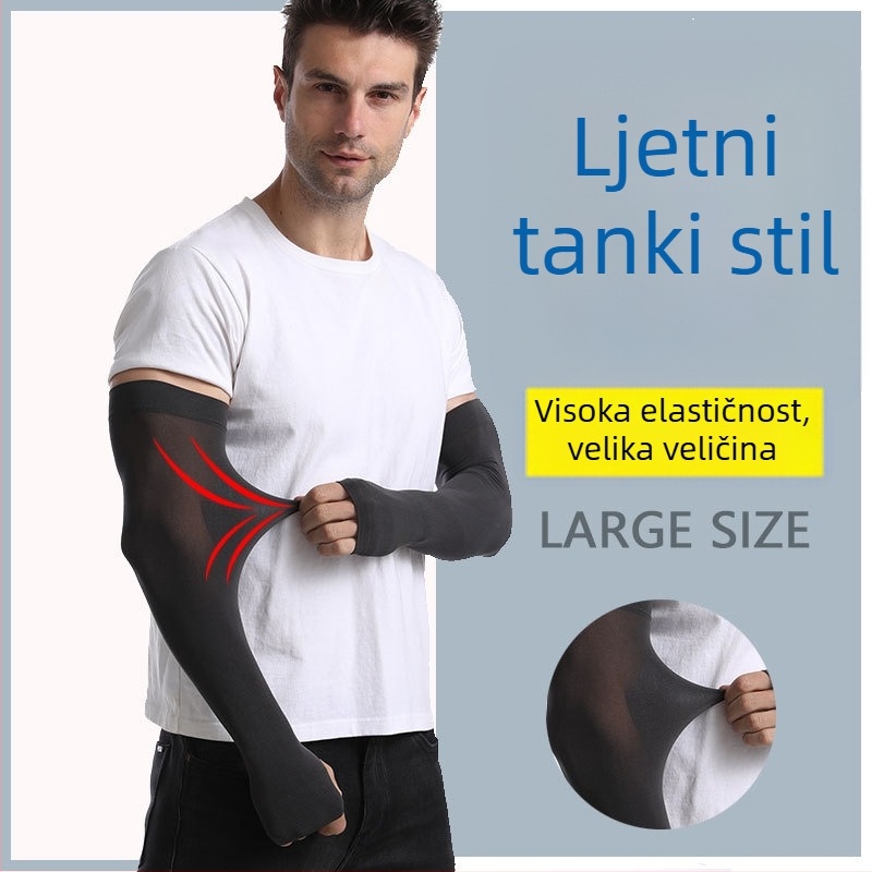 Nadlaktni rukav od ice silk knit, UV zaštita, za ljetnu vožnju biciklom i vožnju automobilom