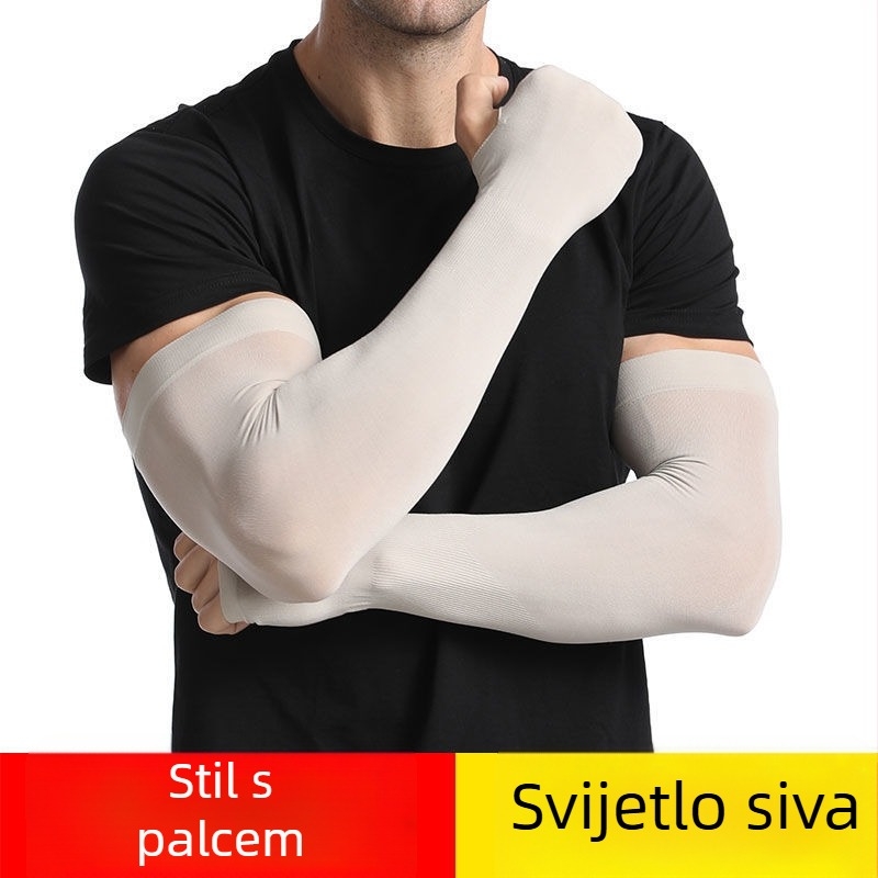Nadlaktni rukav od ice silk knit, UV zaštita, za ljetnu vožnju biciklom i vožnju automobilom