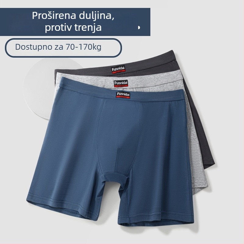 Muške bokserice od pamuka s visokim strukom, prozračne i sportske