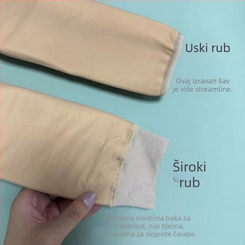 Ženske kolgotke za oblikovanje nogu, jesen-zima, baza, prirodna nude nijansa, novi stil, udobne uz prste