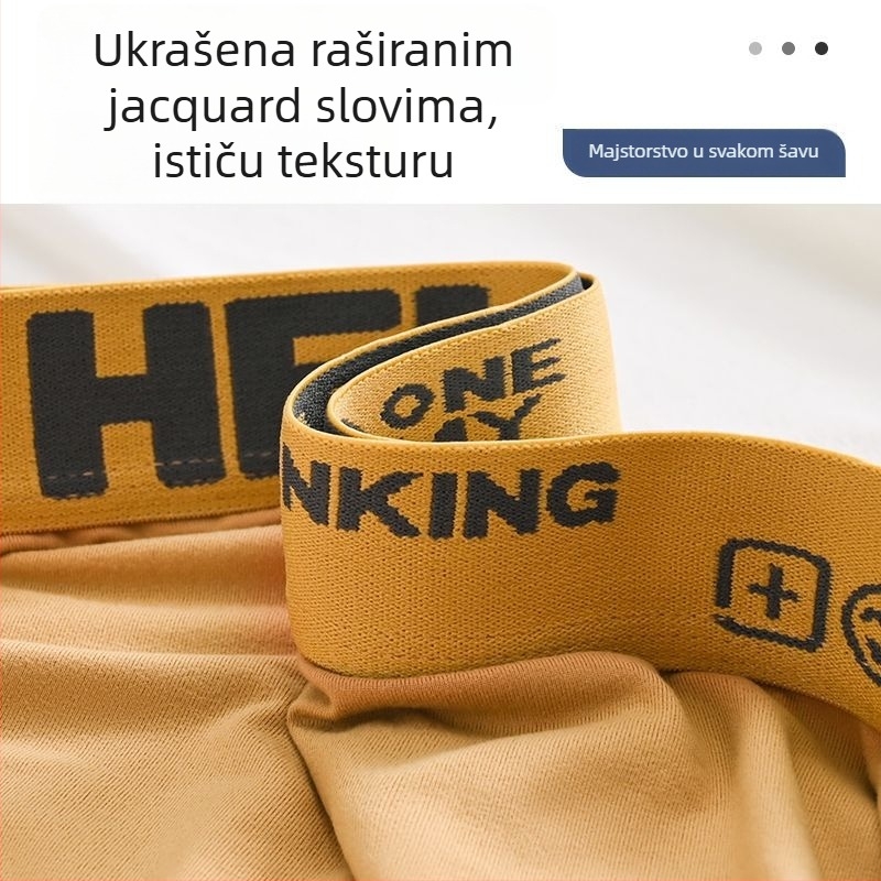 Kang Tong Muške najlon boxerice, prozračne, srednji pojas, podstava u preponama 96–100% najlona