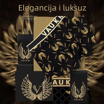 Premium muške bokserice s četiri magneta, toplom unutarnjem dijelu prepona, elastične, velike veličine, otisak, poklon kutija