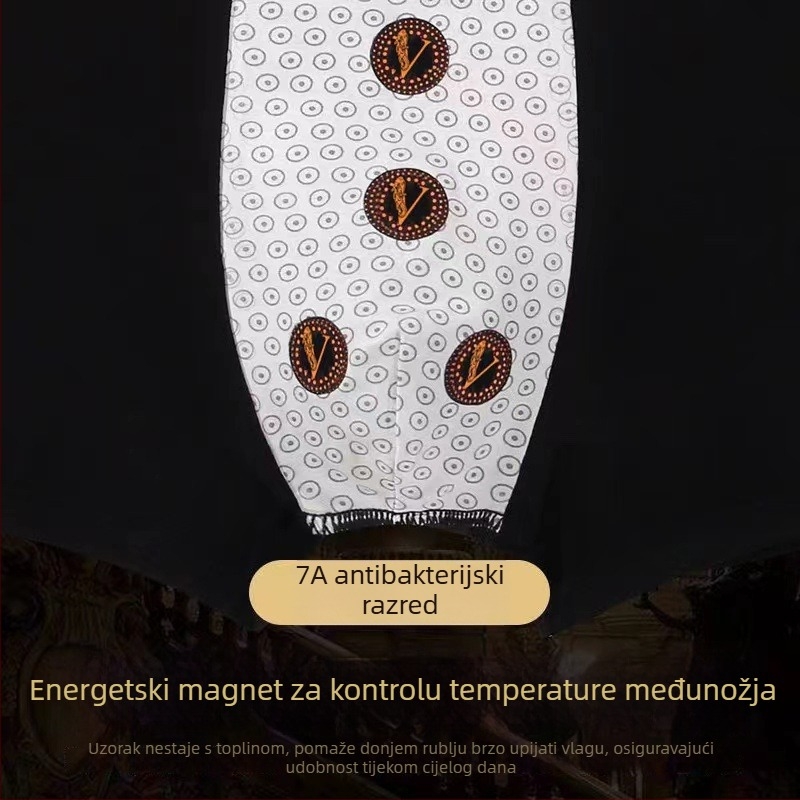Premium muške bokserice s četiri magneta, toplom unutarnjem dijelu prepona, elastične, velike veličine, otisak, poklon kutija