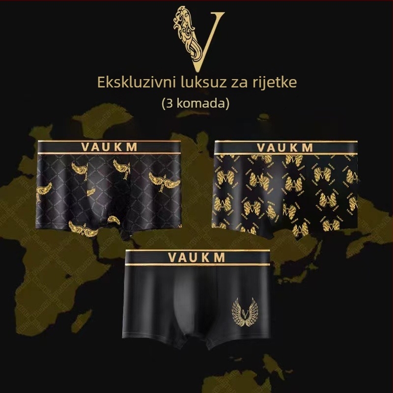 Premium muške bokserice s četiri magneta, toplom unutarnjem dijelu prepona, elastične, velike veličine, otisak, poklon kutija