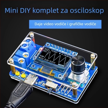 Set osciloskopa s LCD zaslonom za edukaciju mikrokontrolera (Model TJ-56-646; Marka: Wulu Electronics)