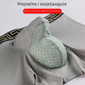 Muške bokserice: prozračne, antibakterijske, od viskoze, srednji pojas, bezšivne