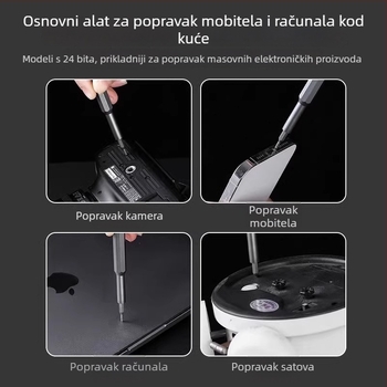 Friendly magnetski set odvijača 24-u-1 za popravak i rastavljanje mobitela, 25-u-1 bitovi za računala i naočale, alati od ugljičnog čelika