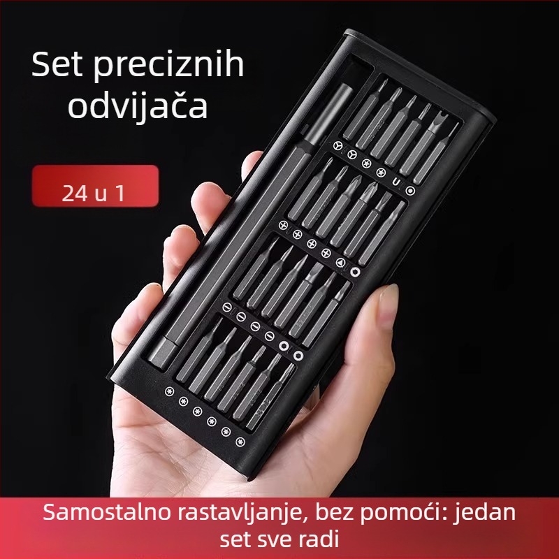 Friendly magnetski set odvijača 24-u-1 za popravak i rastavljanje mobitela, 25-u-1 bitovi za računala i naočale, alati od ugljičnog čelika