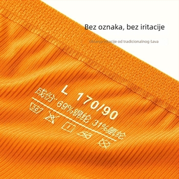 Muške boxerice Ice Silk, rebraste, bezšivne, niski pojas, Nylon 50-70% glavni materijal