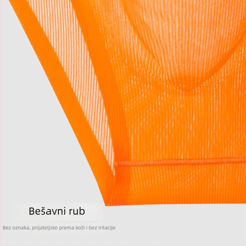 Muške boxerice Ice Silk, rebraste, bezšivne, niski pojas, Nylon 50-70% glavni materijal