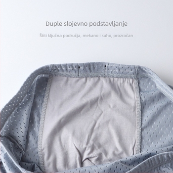 Muške bokserice: prozračni najlon, pamukova podstava u preponama, visok struk, ljeto, 80–90% najlona