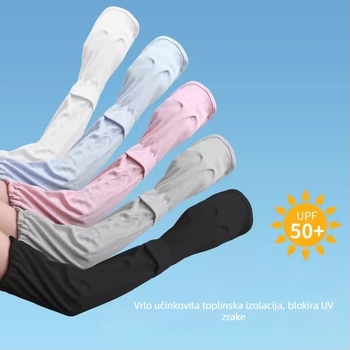 Rukavi za vožnju bicikla s UV zaštitom, Ice Silk tkanina, prozračni poliester, širok, udoban dizajn, pogodni za vožnju, putovanja i aktivnosti na otvorenom